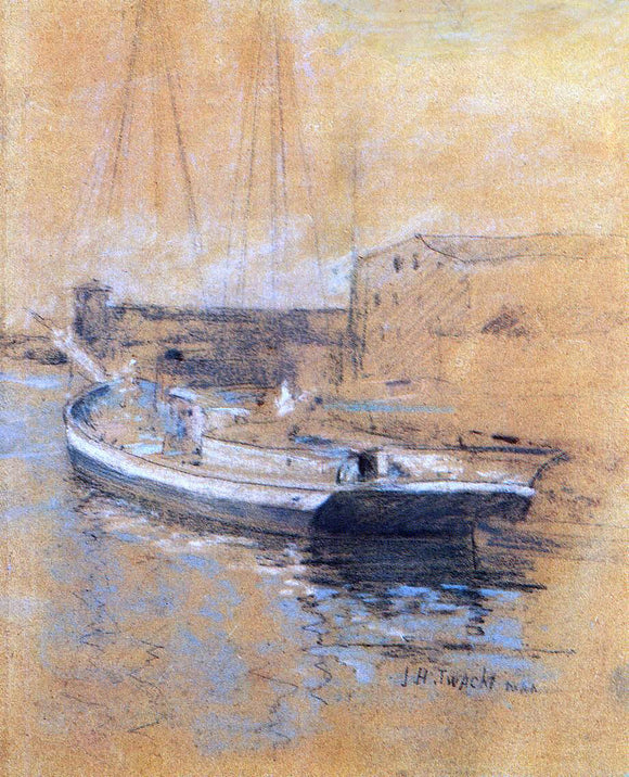  John Twachtman Newport Harbor - Art Print