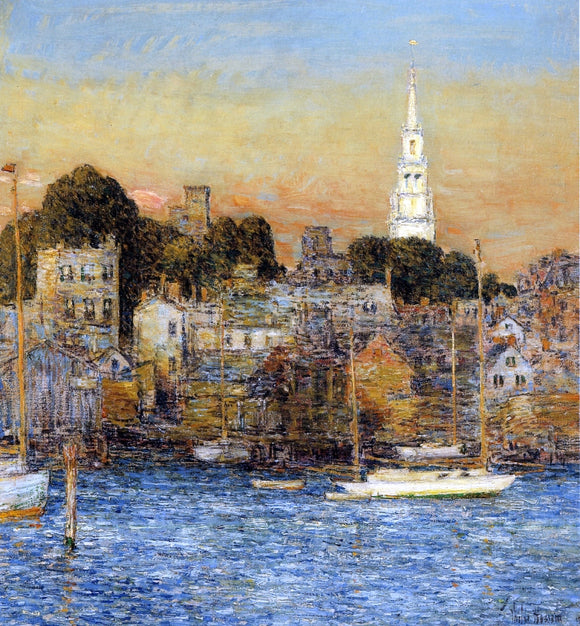  Frederick Childe Hassam Newport, October Sundown - Art Print