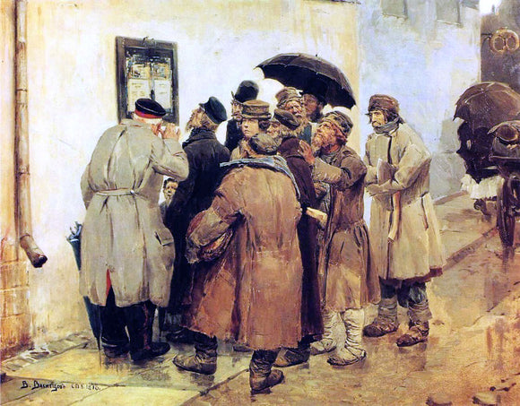  Victor Mikhail Vasnetsov News from the Front - Art Print