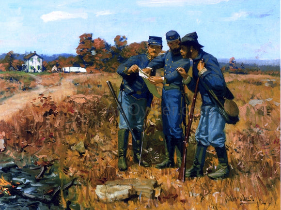  William Gilbert Gaul News from the Front - Art Print