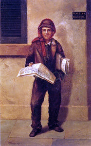  William Aiken Walker Newsboy Selling the Baltimore Sun - Art Print