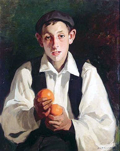  Julio Vila Prades Nino con Naranjas - Art Print