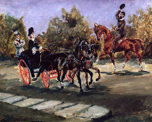  Henri De Toulouse-Lautrec Nice, on the Promenade des Anglais - Art Print