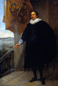  Sir Antony Van Dyck Nicolaes van der Borght, Merchant of Antwerp - Art Print