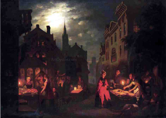  Johann Mongles Culverhouse Night Market - Art Print