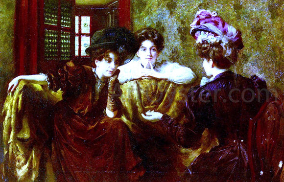  Thomas Benjamin Kennington No! Gossip - Art Print