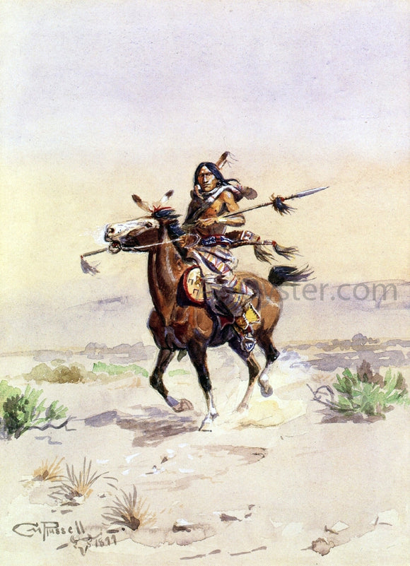  Charles Marion Russell Nobleman of the Plains - Art Print