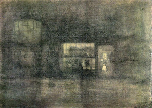  James McNeill Whistler Nocturne: Black and Gold - The Rag Shop, Chelsea - Art Print