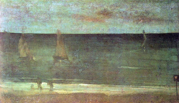  James McNeill Whistler Nocturne: Blue and Silver - Bognor - Art Print