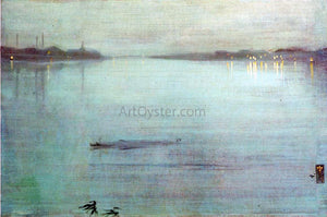  James McNeill Whistler Nocturne: Blue and Silver - Cremorne Lights - Art Print