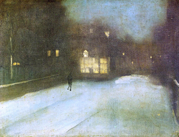  James McNeill Whistler Nocturne: Grey and Gold - Chelsea Snow - Art Print