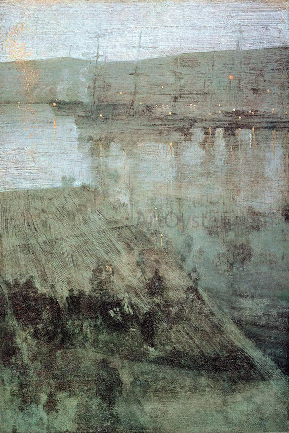  James McNeill Whistler Nocturne in Blue and Gold: Valparaiso Bay - Art Print