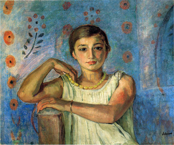  Henri Lebasque Nono in a Yellow Necklace - Art Print