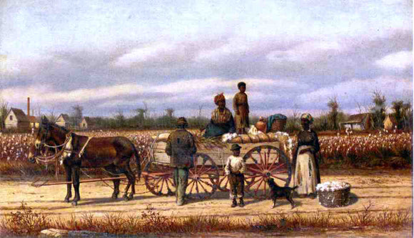  William Aiken Walker Noon Day Pause in the Cotton Field - Art Print