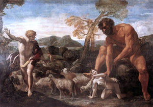  Giovanni Lanfranco Norandino and Lucina Discovered by the Ogre - Art Print
