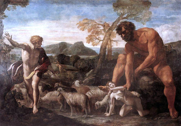  Giovanni Lanfranco Norandino and Lucina Discovered by the Ogre - Art Print