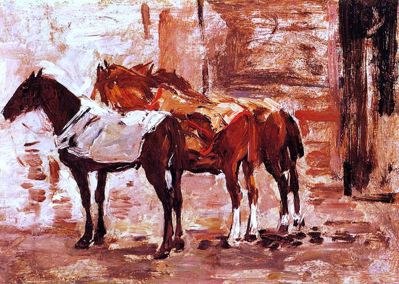  Eugene-Louis Boudin Norman Trotters - Art Print