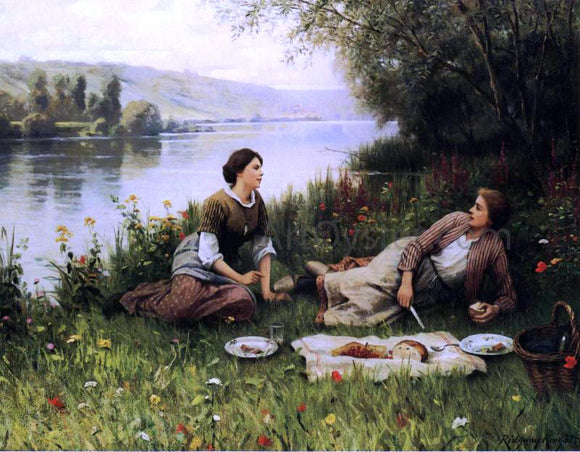  Daniel Ridgway Knight Normandy Garden (also known as Le Gouter) - Art Print