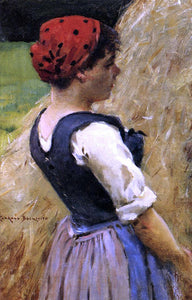  James Carroll Beckwith Normandy Girl - Art Print