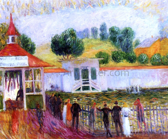  William James Glackens North Beach Swimming Pool - Art Print