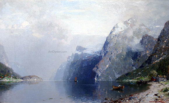  Georg Anton Rasmussen Norwegian Fjord - Art Print