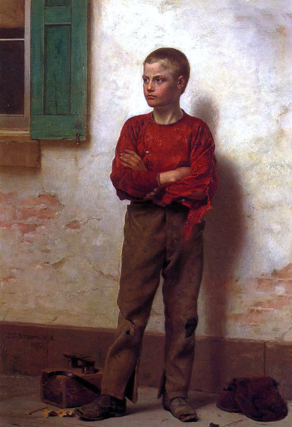  John George Brown Not to be Trifled With - Art Print