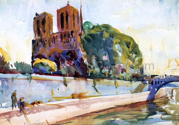  Charles Webster Hawthorne Notre Dame Cathedral, Paris - Art Print