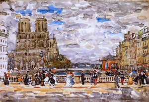  Maurice Prendergast Notre Dame, Paris - Art Print