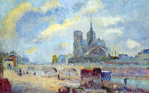  Albert Lebourg Notre-Dame de Paris and the Bridge of the Archeveche - Art Print