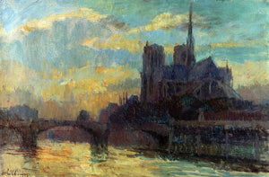  Albert Lebourg Notre-Dame, Paris - Art Print