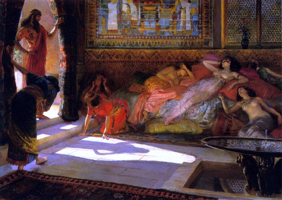  Georges Antoine Rochegrosse Nouvelle Arrivee au Hatem - Thebes XVIII Dynastie - Art Print