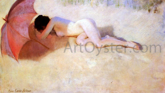 Pierre Carrier-Belleuse Nu Sous Un Parasol - Art Print