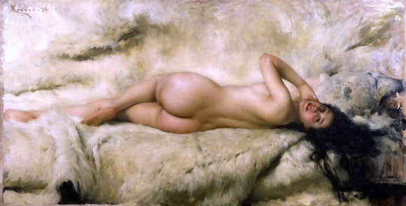 Giacomo Grosso A She Nude (also known as Nuda) - Art Print
