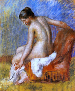  Pierre Auguste Renoir Nude in an Armchair - Art Print