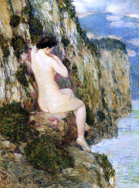  Frederick Childe Hassam Nude on the Cliffs - Art Print