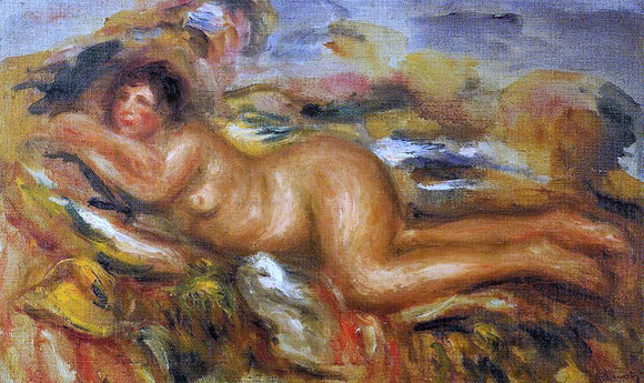  Pierre Auguste Renoir Nude on the Grass - Art Print
