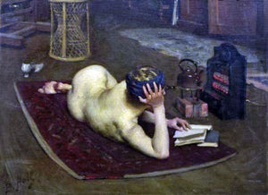  Lindsey Bernard Hall Nude Reading at Studio Fire - Art Print