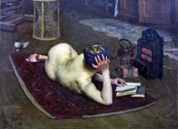  Lindsey Bernard Hall Nude Reading at Studio Fire - Art Print