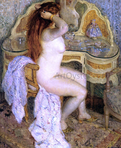  Frederick Carl Frieseke Nude Seated at Her Dressing Table - Art Print