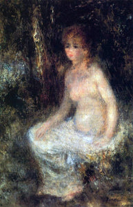  Pierre Auguste Renoir Nude Sitting in the Forest - Art Print
