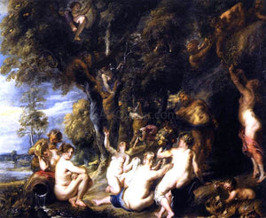  Peter Paul Rubens Nymphs and Satyrs - Art Print