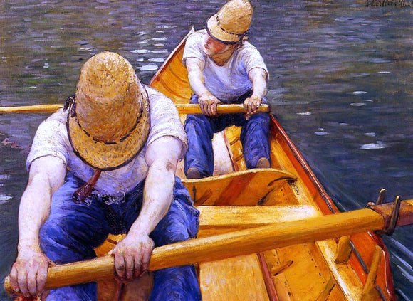  Gustave Caillebotte Oarsmen - Art Print