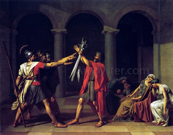  Jacques-Louis David Oath of the Horatii - Art Print