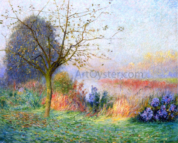  Emile Claus October Morning on the River Leie - Art Print