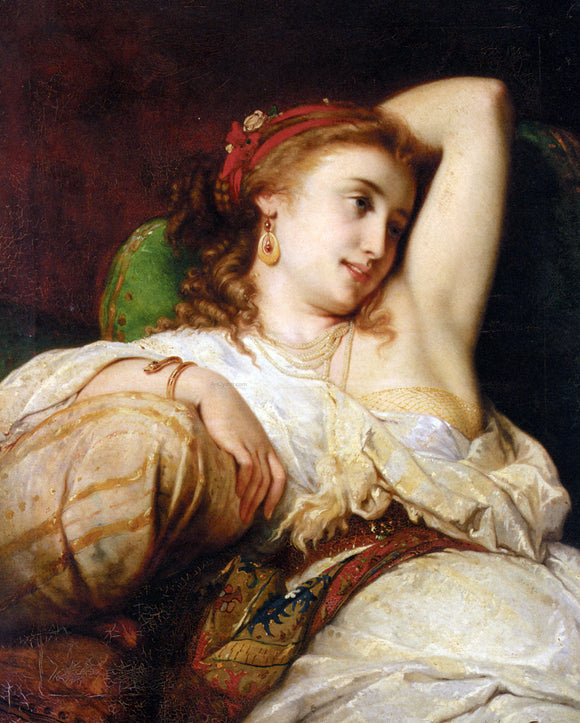  Pierre Joseph Coomans Odalisque - Art Print