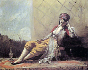  Jean-Baptiste-Camille Corot Odalisque - Art Print