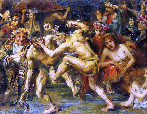  Lovis Corinth Odysseus Fighting with the Beggar - Art Print