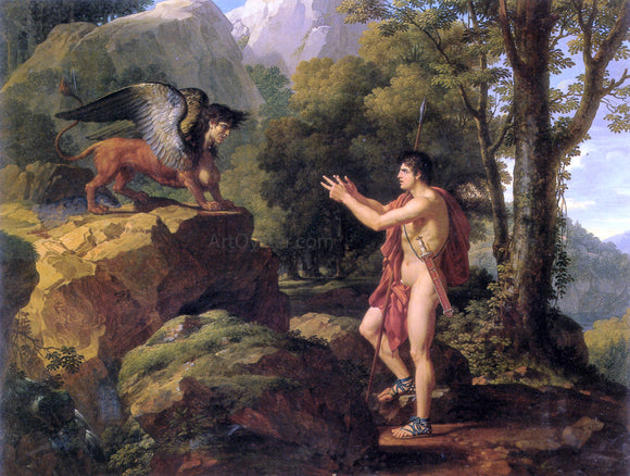  Francois-Xavier Fabre Oedipus and the Sphinx - Art Print