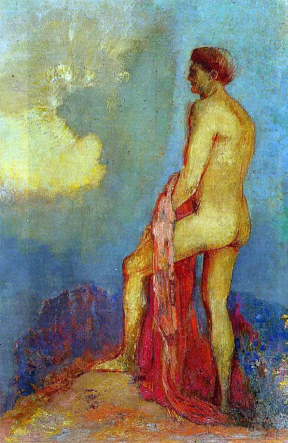  Odilon Redon Oedipus in the Garden of Illusions - Art Print