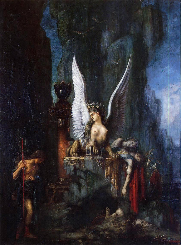  Gustave Moreau Oedipus Wanderer - Art Print